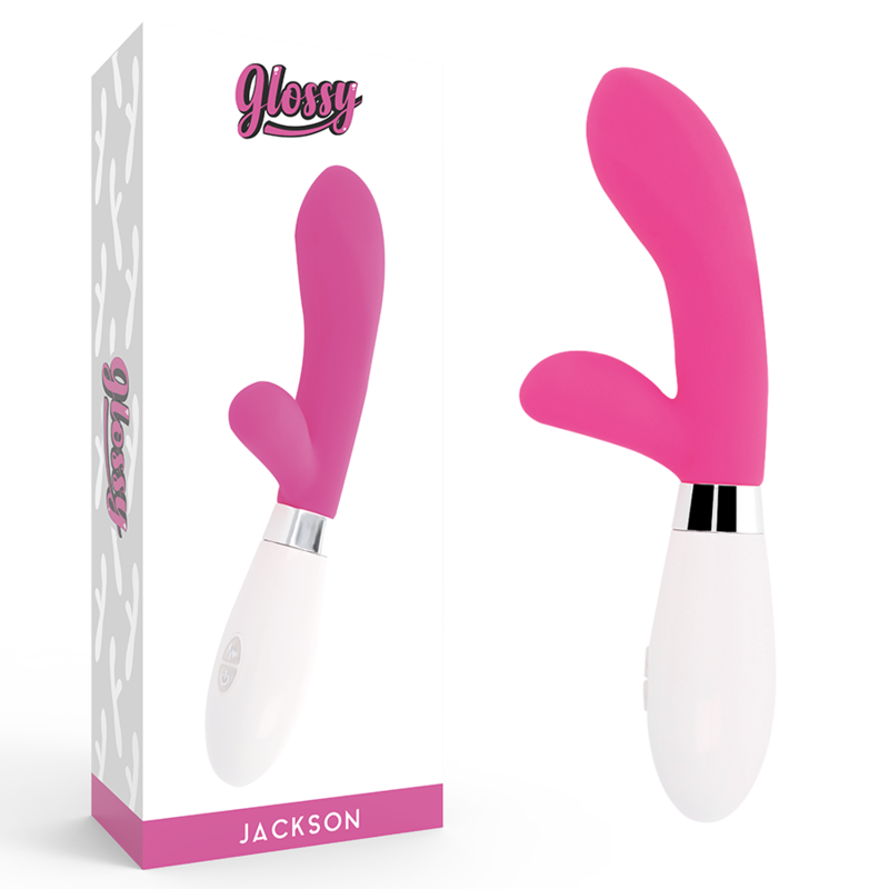 GLOSSY Jackson rabbit vibrator, ružičasti