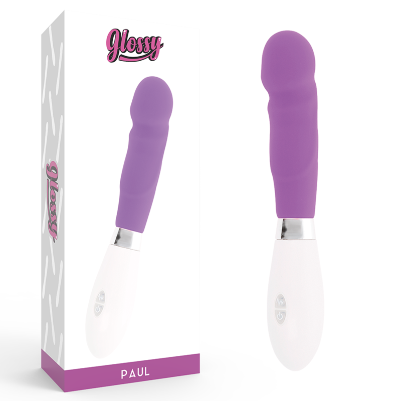 GLOSSY Paul vibrator za G točku, ljubičasti