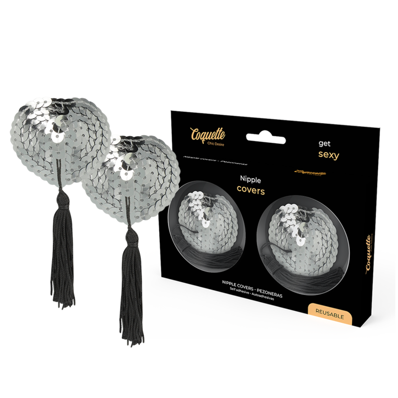 Coquette Chic Desire srebrne naljepnice za bradavice
