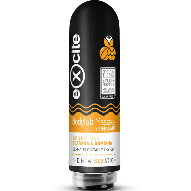 EXCITE Bodylub gel za masažu s guaranom i damianom, 200 ml