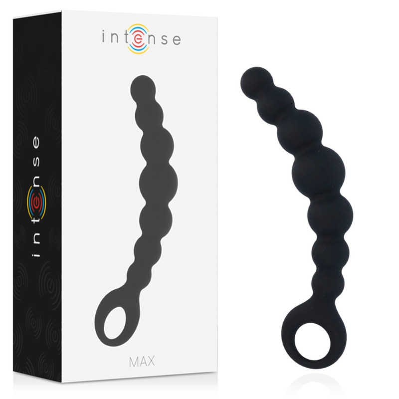 INTENSE MAX Black analni lanac s 8 kuglica