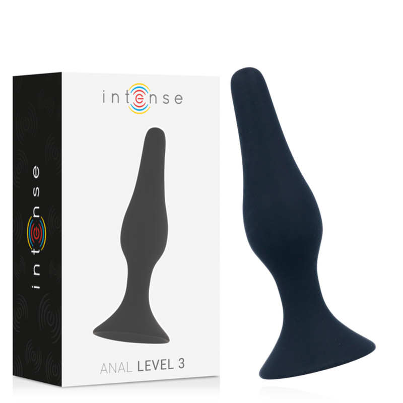 INTENSE Anal Level 3 analni čep, crni, 12,5 cm