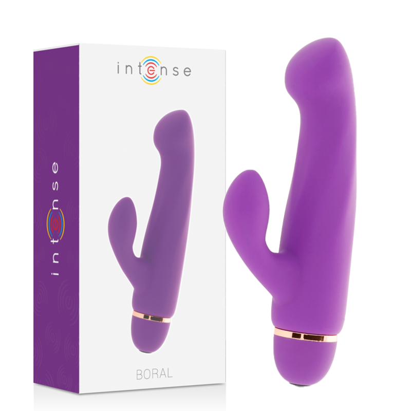 INTENSE Boral rabbit vibrator od silikona, lila