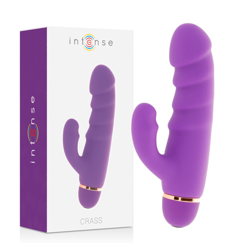 INTENSE Crass silikonski zečji vibrator, lila