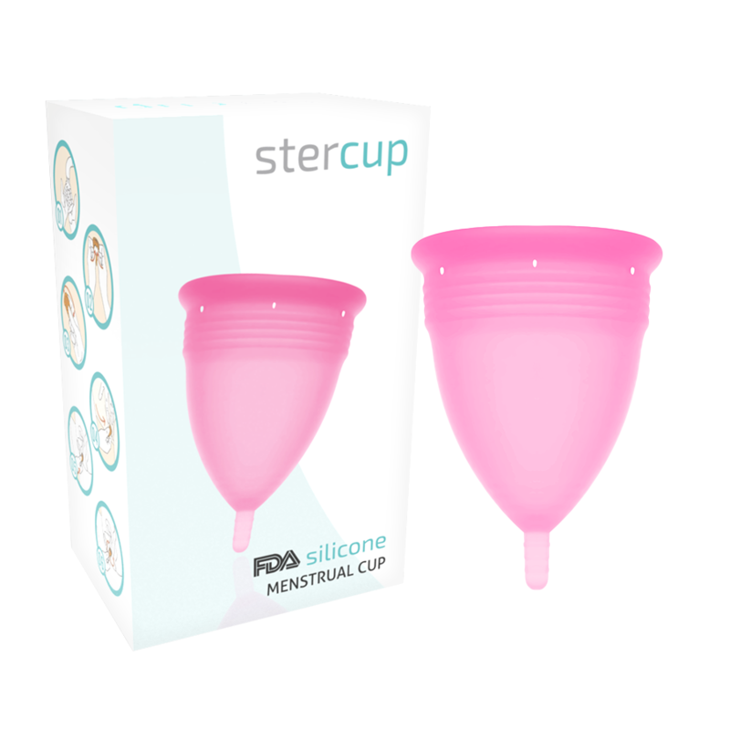 Stercup menstrualna čašica, ružičasta, veličina L