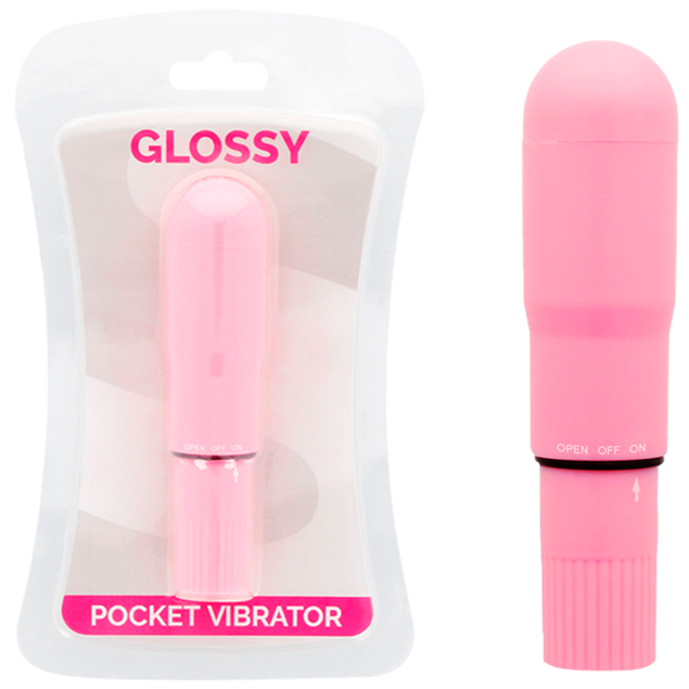 GLOSSY Pocket mini vibrator, ružičasti