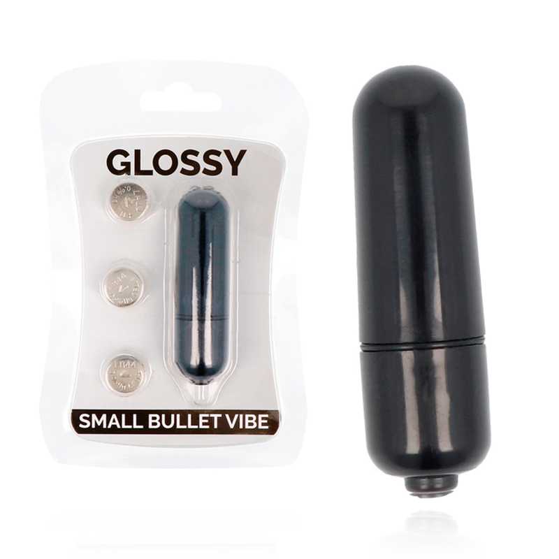GLOSSY Small Bullet Vibe, crni mini vibrator