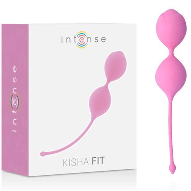 INTENSE Kisha Fit silikonske ljubavne kuglice, ružičaste
