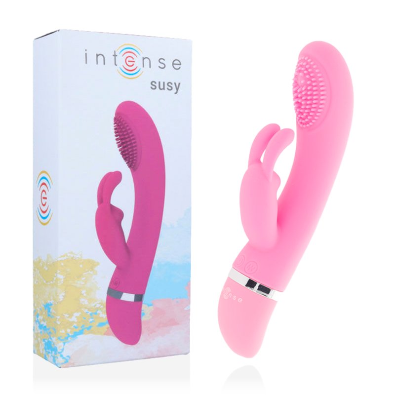 INTENSE Susy zečji vibrator od silikona, ružičasti