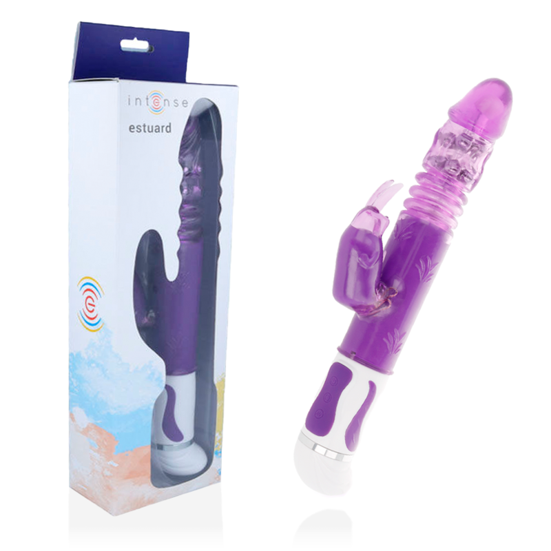 INTENSE Estuard rotirajući vibrator s pokretima gore dolje, lila boje