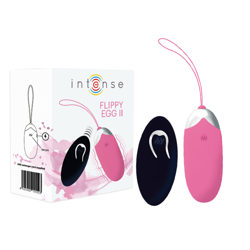 INTENSE Flippy II vibracijsko jaje s daljinskim upravljačem, ružičasto