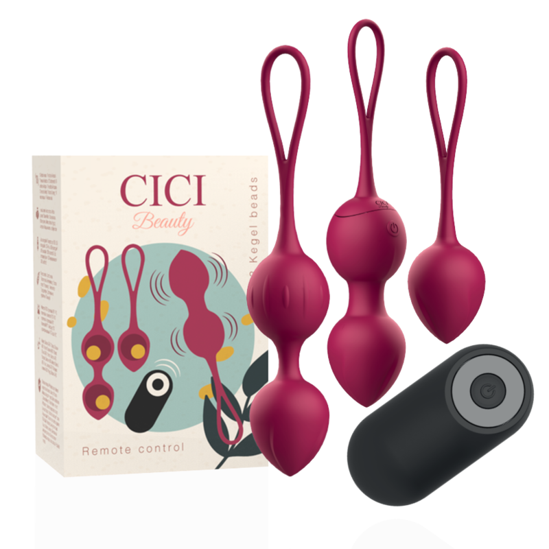 CICI BEAUTY vibrator s daljinskim upravljačem i tri kuglice za zdjelično dno