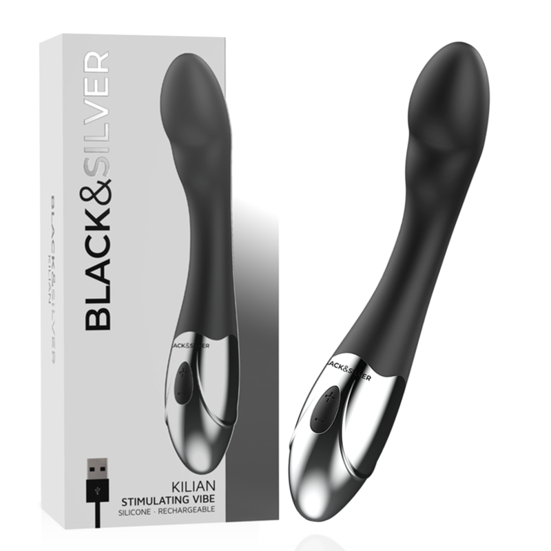 Vibrator za G točku sa super snažnim motorom i mekim silikonom BLACKSILVER