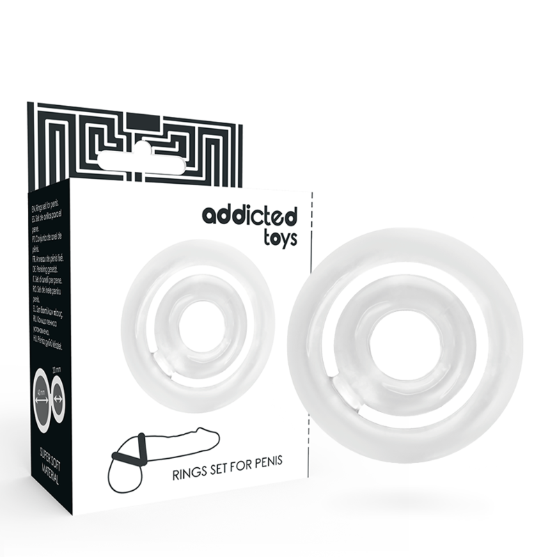 ADDICTED TOYS Potenz C Ring, prozirni prsten za penis bez vibracija