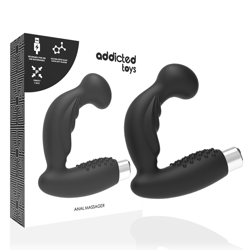 ADDICTED TOYS Model 3 analni vibrator, crni