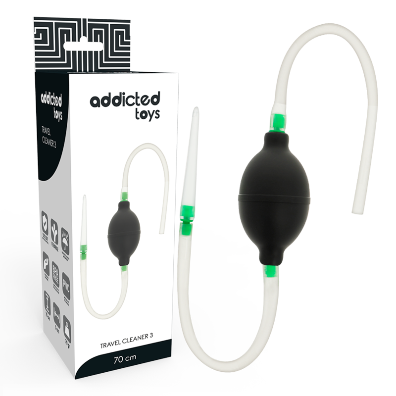 ADDICTED TOYS Black Enema Set za intimnu njegu