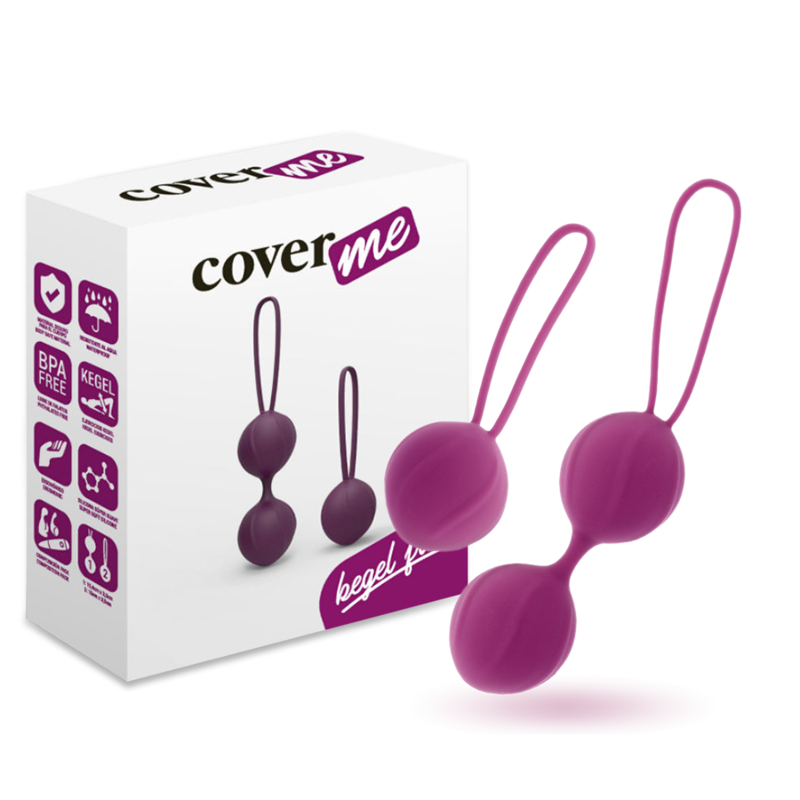 COVERME Kegel Fit set ljubavnih kuglica u lila boji