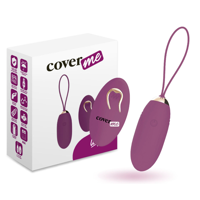 COVERME Lapi ljubičasto vibracijsko jaje s daljinskim upravljačem