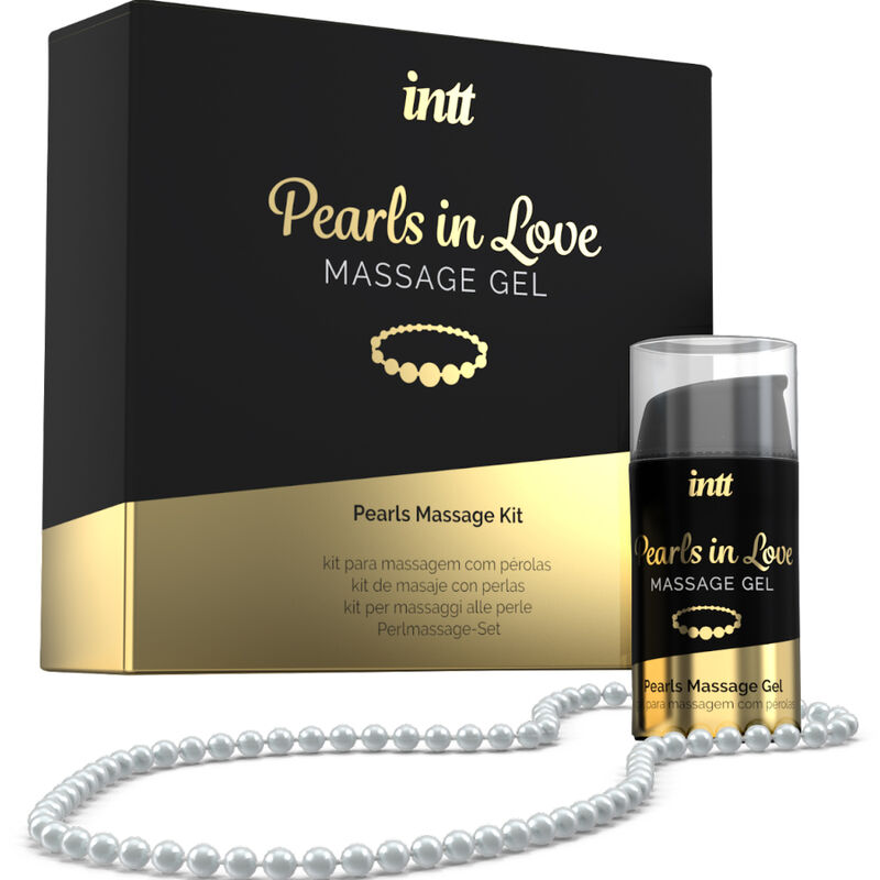 INTT Pearls In Love poklon set za masažu s ogrlicom od bisera