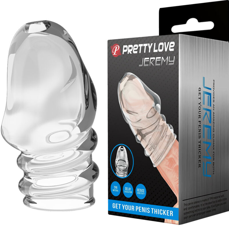 Pretty Love Jeremy prozirna navlaka za penis od TPR materijala