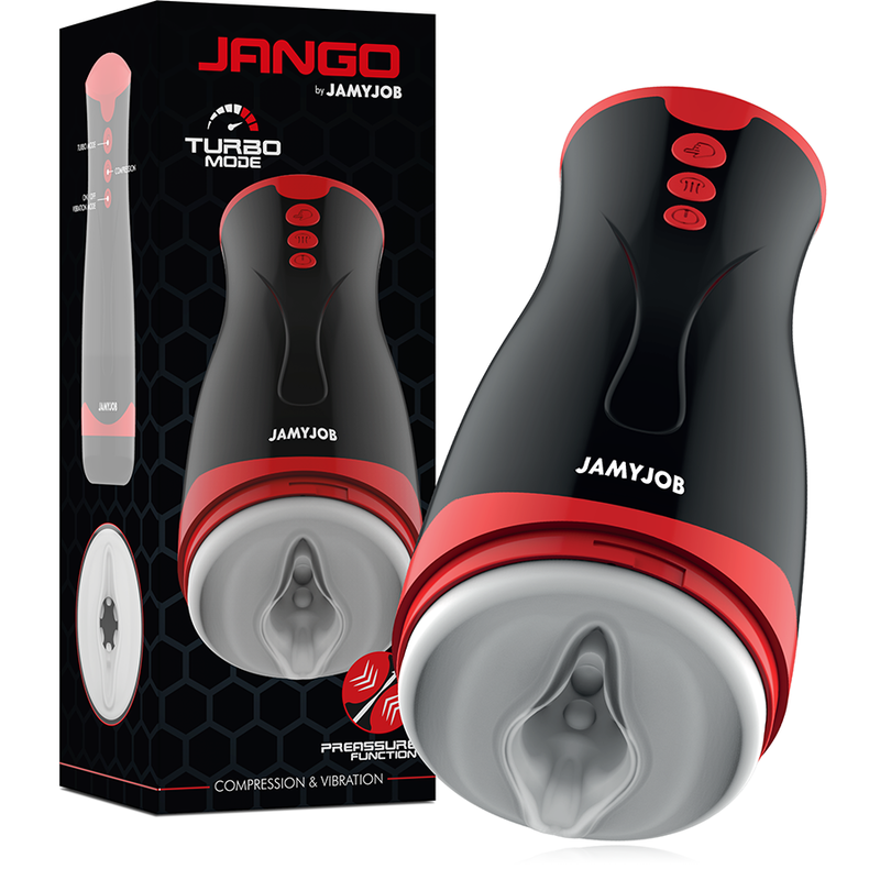 JAMYJOB Jango masturbator s vibracijama i funkcijom pritiska