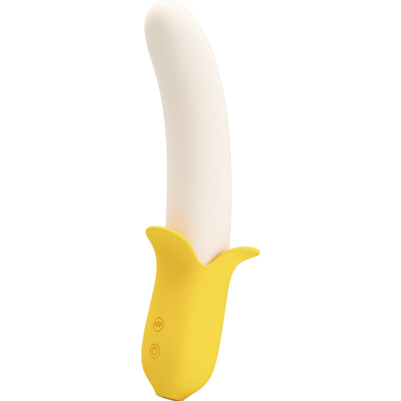 Pretty Love Banana Geek dildo s vibracijama i pokretima potiska