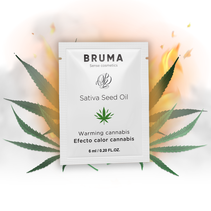 BRUMA lubrikant za zagrijavanje s okusom kanabisa, 6 ml