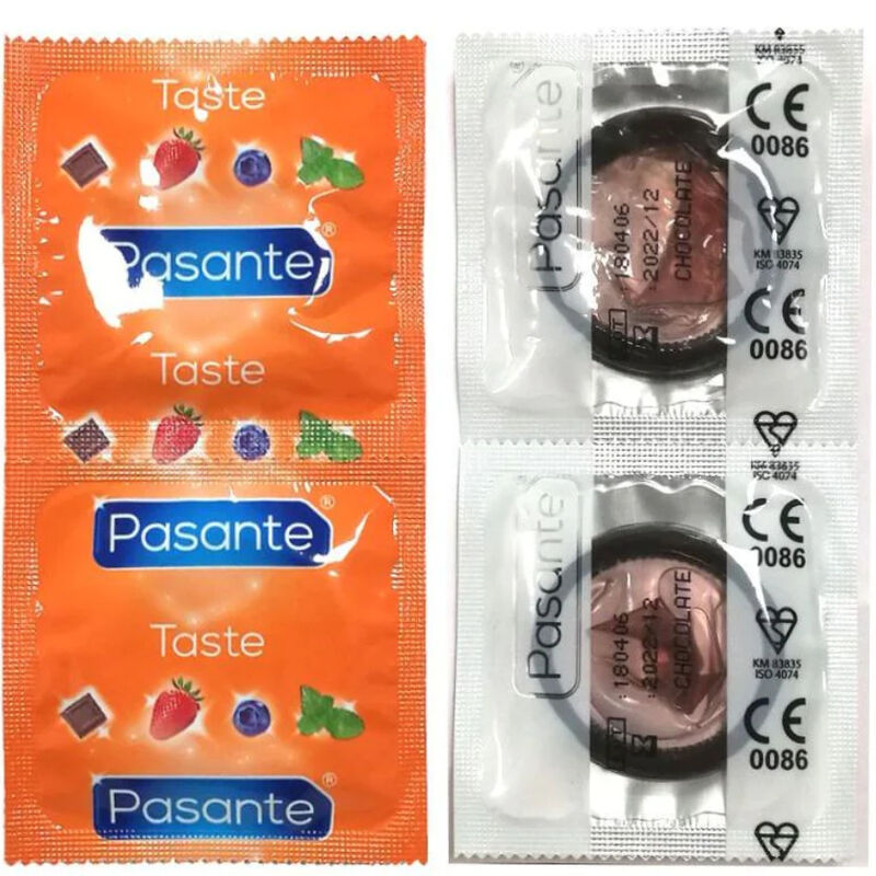 Pasante Chocolate Temptation kondomi s okusom, 144 komada