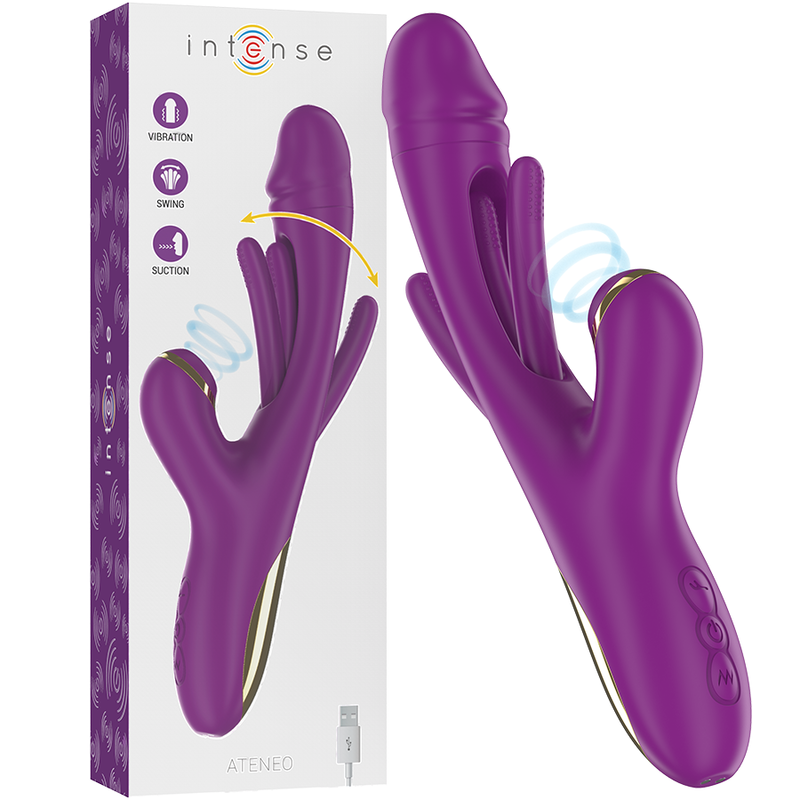 INTENSE HIGH TECH ATENEO vibrator s tlačnim valovima i pokretnim jezikom