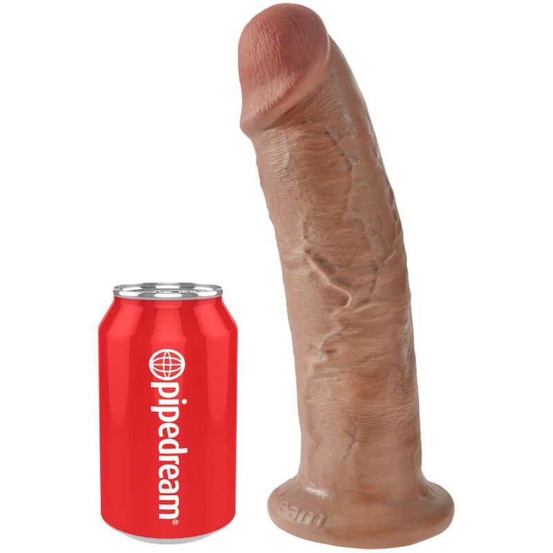 KING COCK dildo za strap-on, 24 cm, karamel