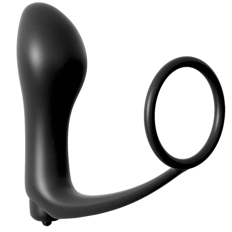 Anal Fantasy Elite Collection Ass Gasm vibrirajući analni čep s prstenom za penis