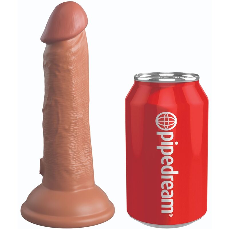 KING COCK Elite realistični dildo od silikona, karamel