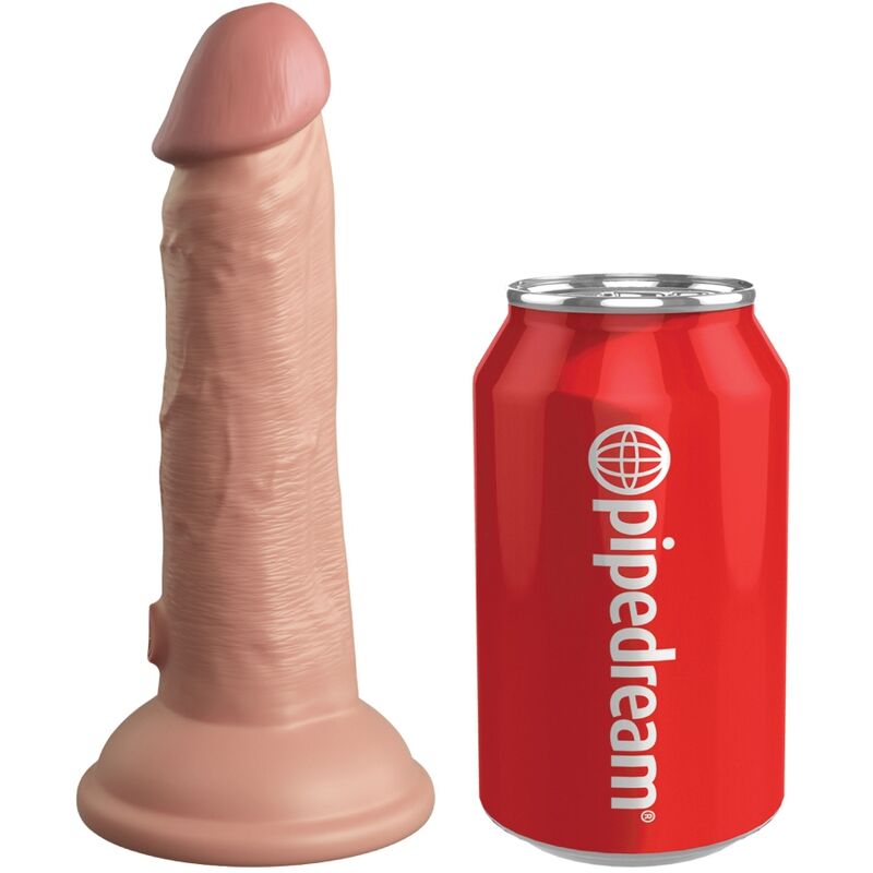 KING COCK Elite realistični vibrator od silikona, 15,2 cm
