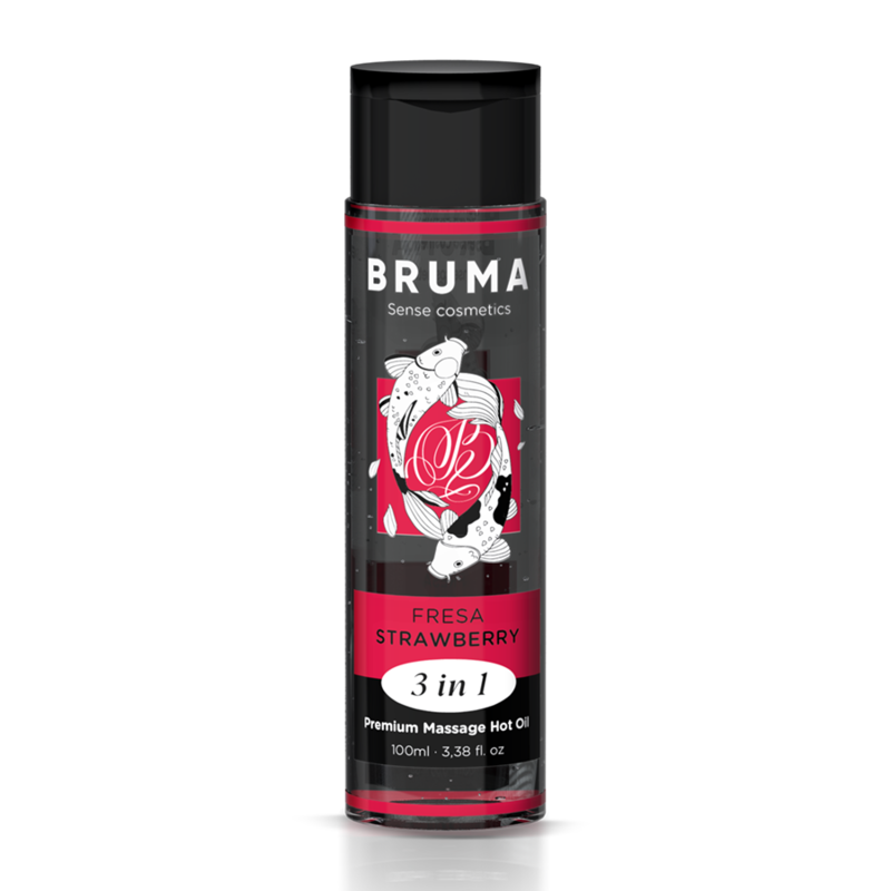 BRUMA Premium ulje za masažu s učinkom zagrijavanja, jagoda, 100 ml