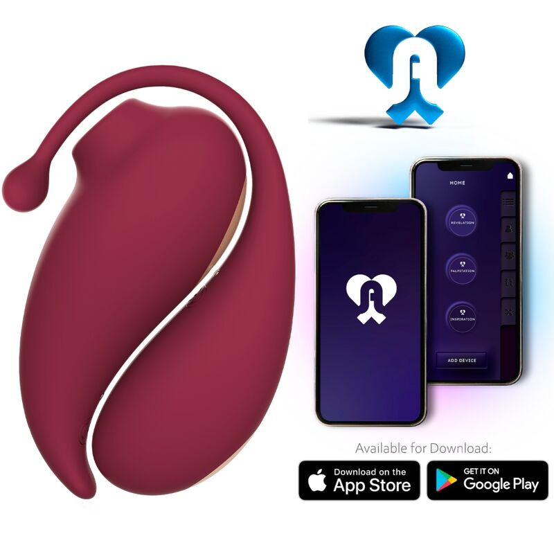 Adrien Lastic Inspiration Klitoralni Stimulator Usisavanjem + Crveni Vibrirajući Jajasti Vibrator, Besplatna Aplikacija