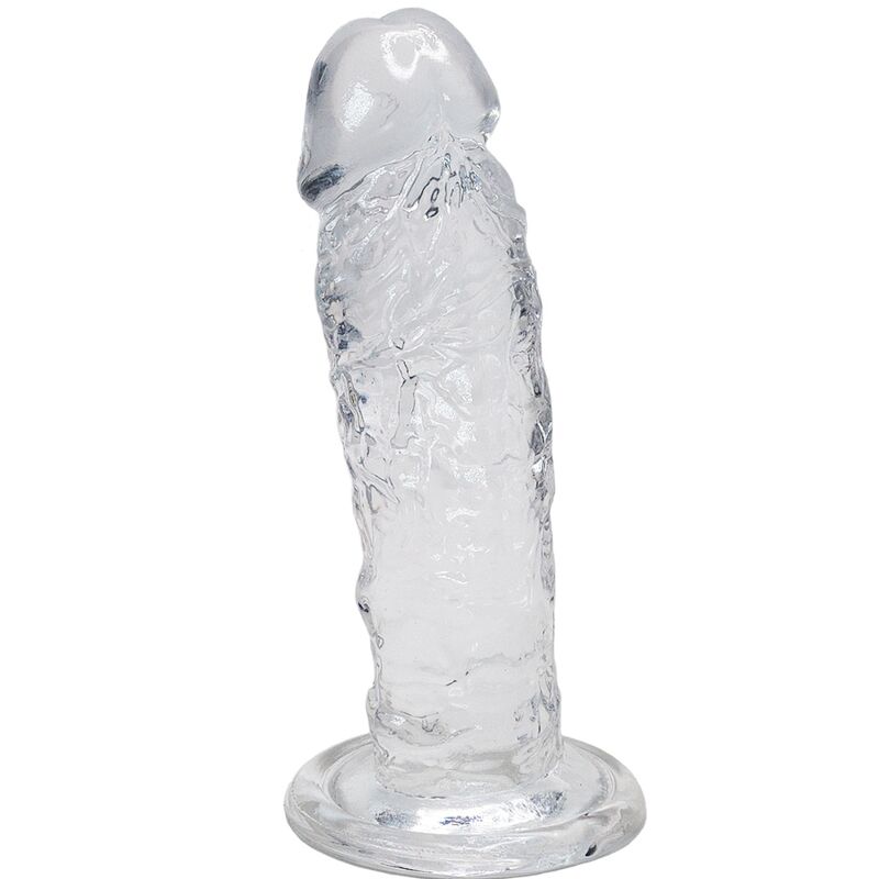 Prozirni realistično oblikovani dildo, 14,7 cm, za intenzivnu stimulaciju ALIVE