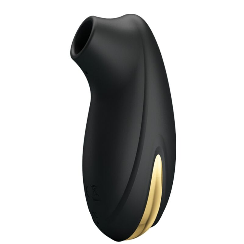 Pretty Love Luxury vibrator s tlačnim valovima, crni