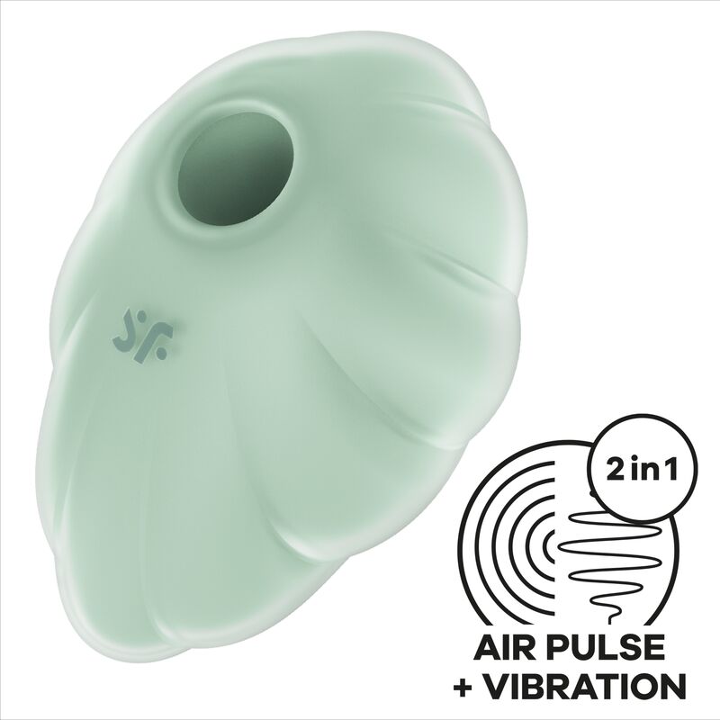 Satisfyer Cloud Dancer vibrator s tlačnim valovima