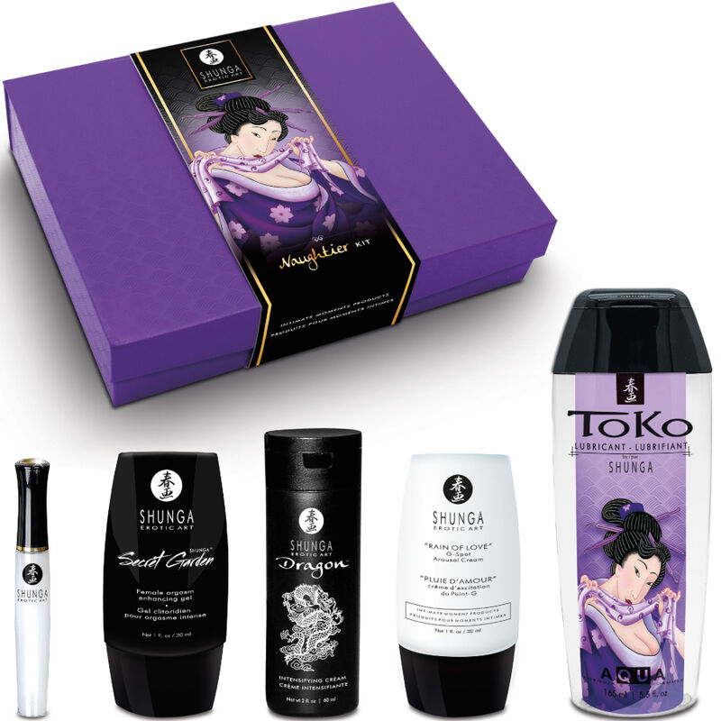 Shunga Naughtier Kit: poklon set intimne kozmetike s 5 proizvoda