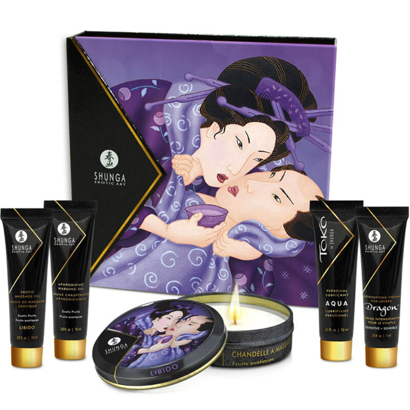 SHUNGA Secret Geisha Exotic Fruits masažni poklon set