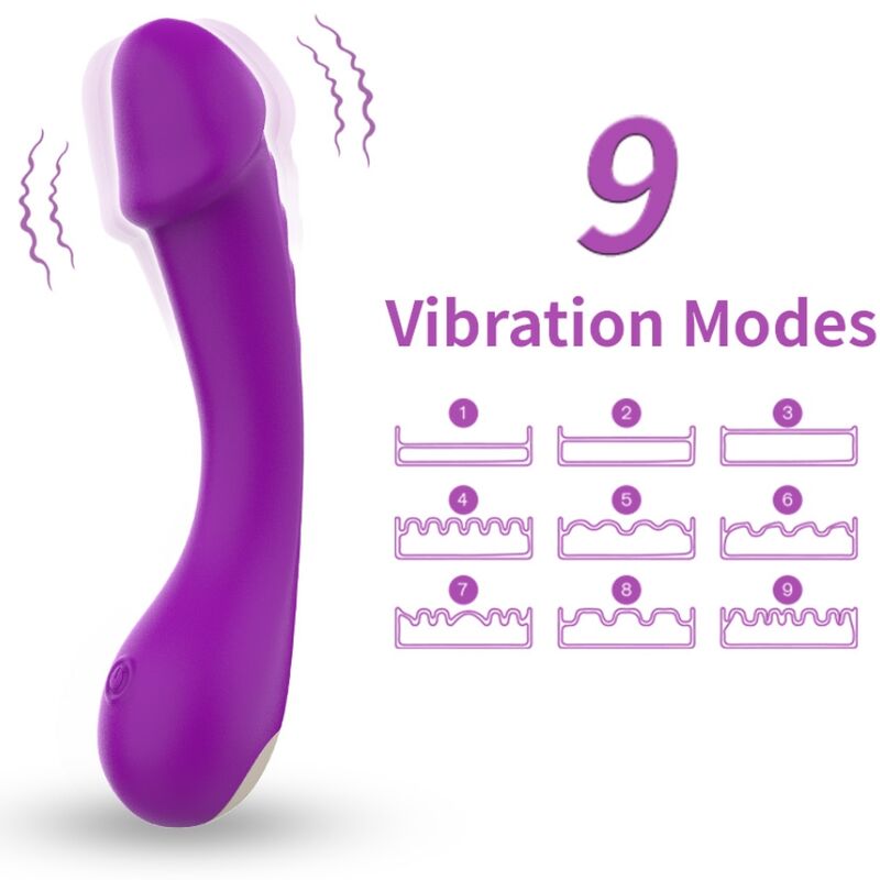 ARMONY vibrator za G točku od silikona, ljubičasti