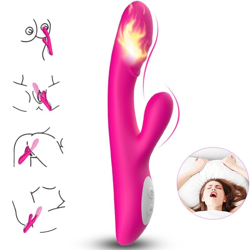 ARMONY Spark vibrator za G točku s funkcijom grijanja, fuksija