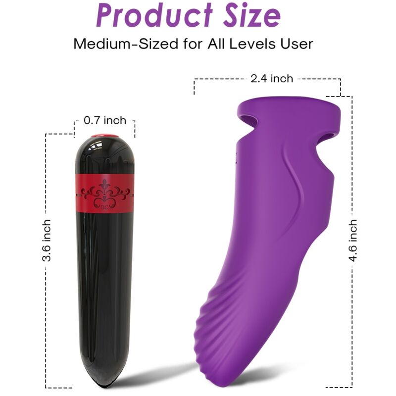 ARMONY Aurora mini vibrator za prst, ljubičasti