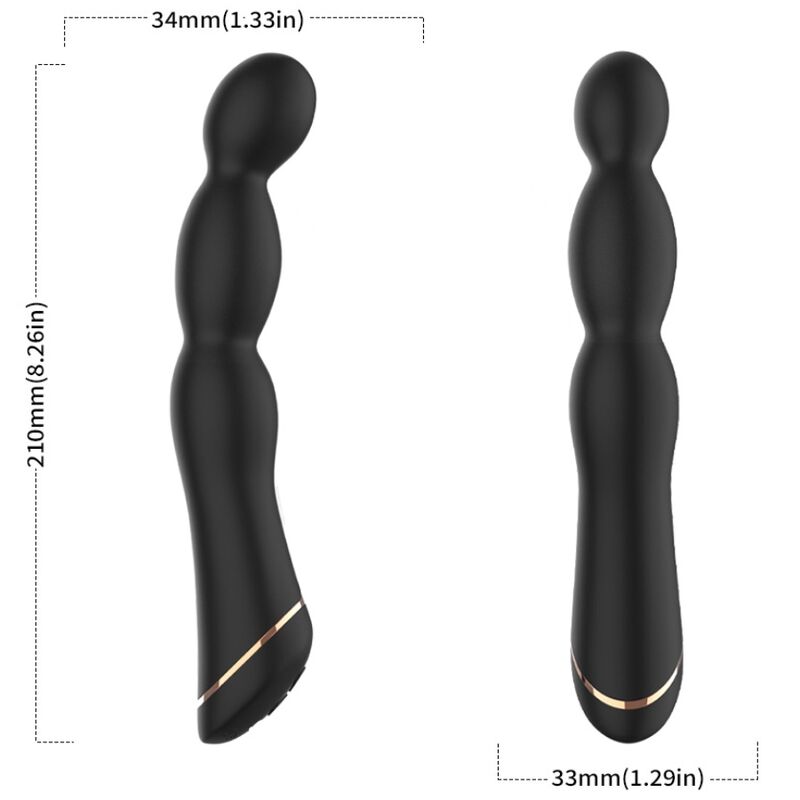 ARMONY Bambu vibrator s podesivim kutom, crni