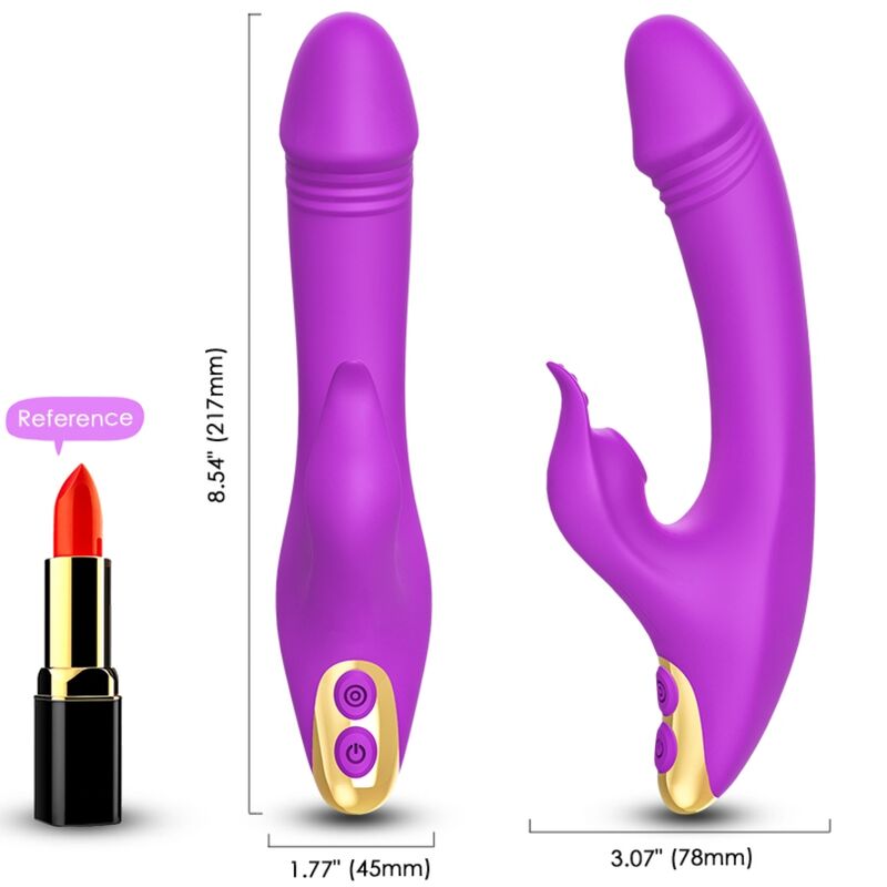 ARMONY Love vibrator s tlačnim valovima za klitoris i G točku, ljubičasti