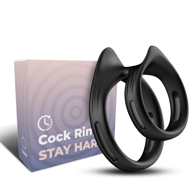 Armony Dualring penisni prsten bez vibracija, crni