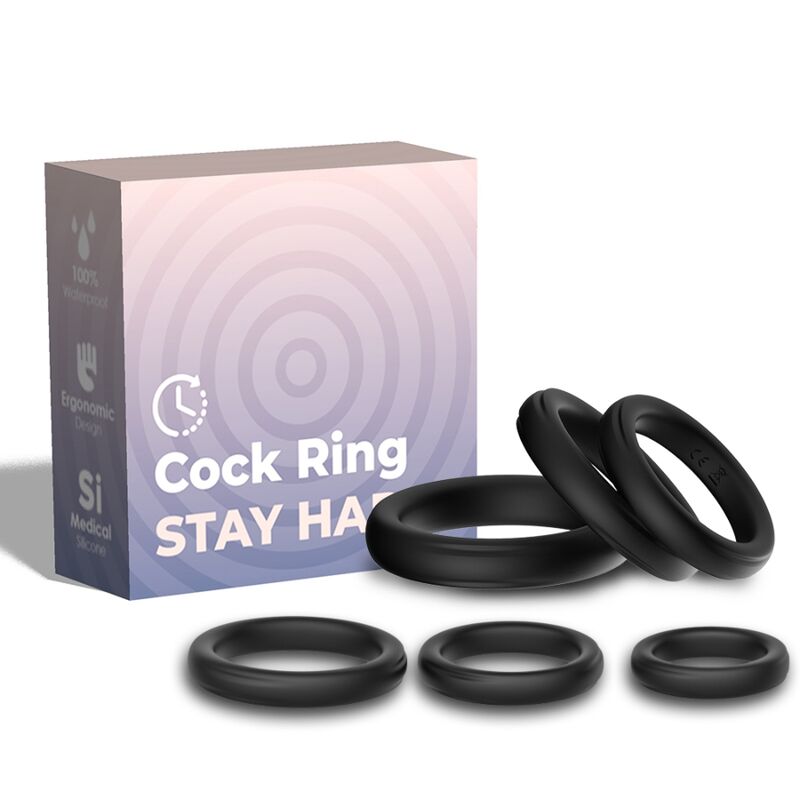 ARMONY FOR HIM Lock Rings: prstenovi za penis bez vibracija, set od 6 komada
