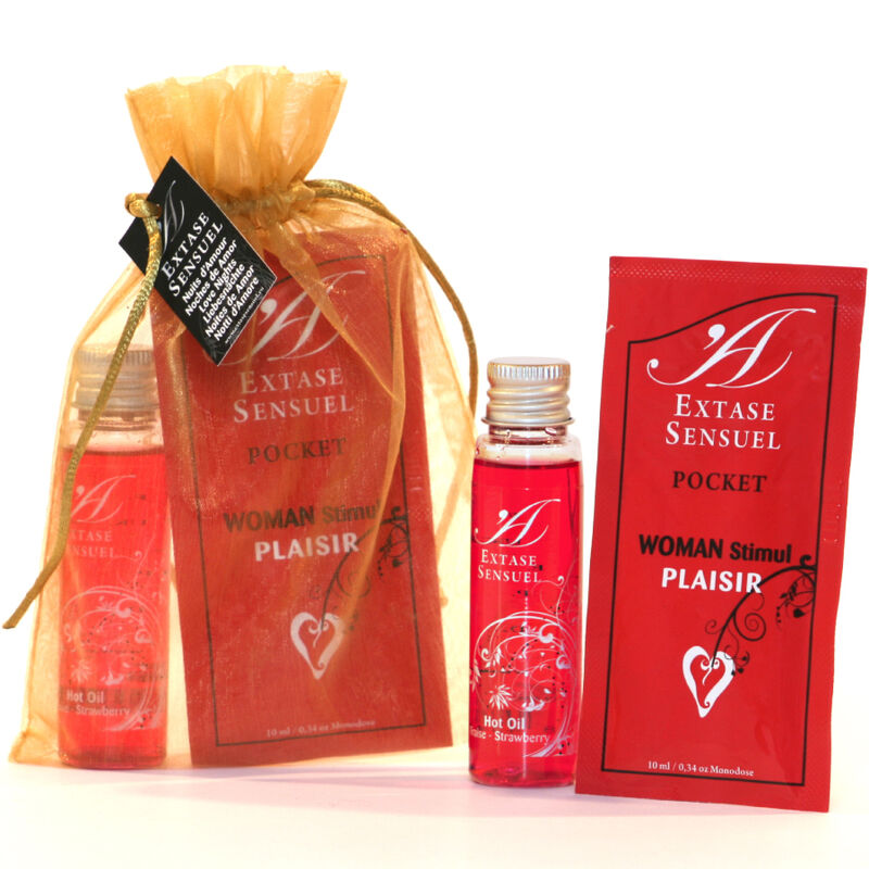 EXTASE SENSUAL Nuits d’Amour set s masažnim uljem i stimulatorom