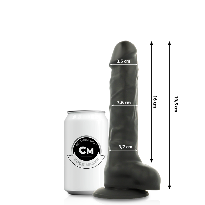 Realistični silikonski dildo dvostruke gustoće sa snažnom vakuumskom čašicom COCK MILLER