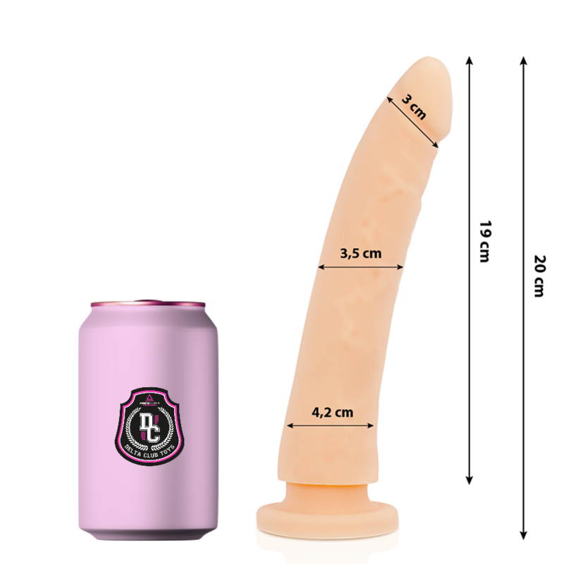 DELTACLUB silikonski dildo, 20 cm
